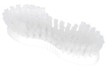 Szczotka uniwersalna „ósemka” nylonowe włosie, 19 cm, biały, Kerbl