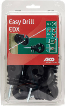 Izolator pierścieniowy Easy-Drill EDX wzmacniany, czarny, 20 szt, AKO