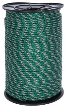 Linka ogrodzeniowa ECONOMY, 200 m x 6 mm, zielono-szara, Kerbl