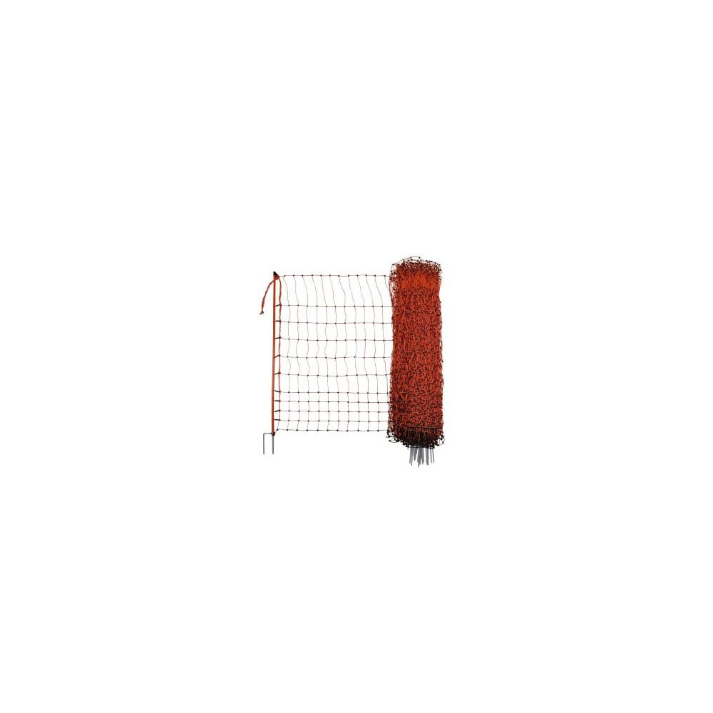 Siatka elektryczna dla drobiu, 50 m, 106 cm, podw. szpic, pomarańczowy, Kerbl