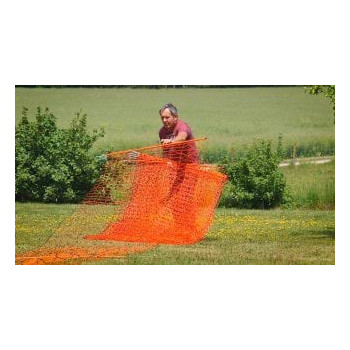 Siatka elektryczna dla drobiu, 50 m, 106 cm, podw. szpic, pomarańczowy, Kerbl