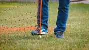 Siatka elektryczna dla drobiu, 50 m, 106 cm, podw. szpic, pomarańczowy, Kerbl