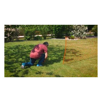 Siatka elektryczna dla drobiu, 50 m, 106 cm, podw. szpic, pomarańczowy, Kerbl