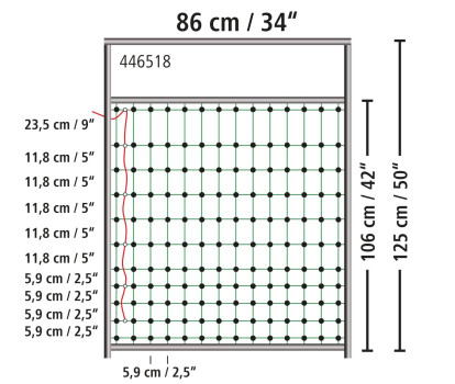 Bramka wejściowa do ogrodzeń elektrycznych do wysokości 125 cm, Kerbl