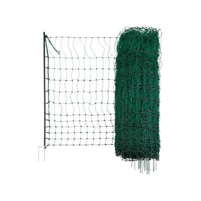 Siatka nieelektryczna dla drobiu, 50 m, 112 cm, podw. szpic, zielony, Kerbl