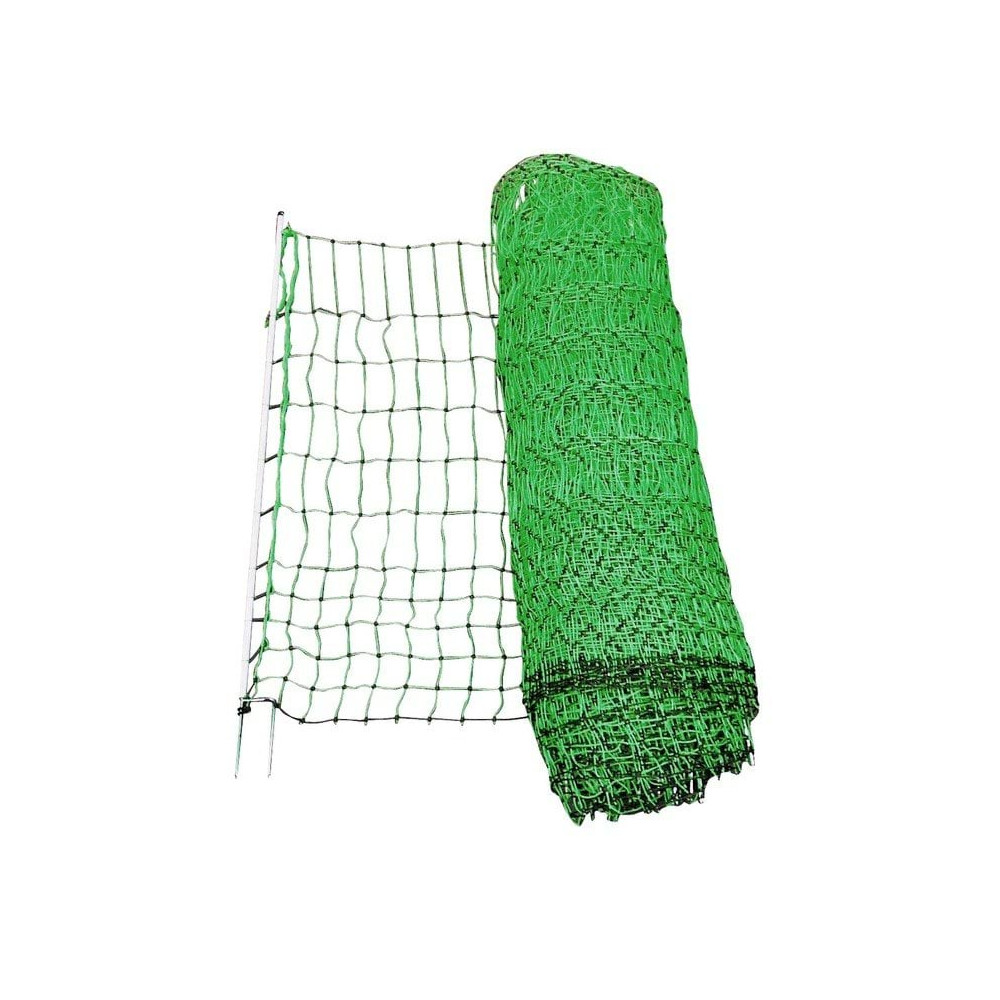 Siatka nieelektryczna dla drobiu, 25 m, 112 cm,, podw. szpic, zielony, Kerbl