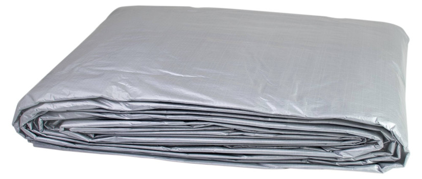 Plandeka 8x12 m, 120 g, srebrna, PE, Can Agri