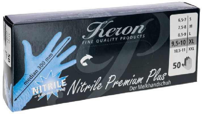Rękawice nitrylowe Nitrile PremiumPlus, niebieski, 50 szt., Kerbl