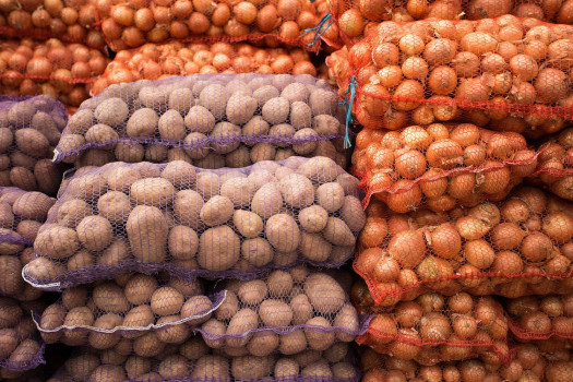 Worek raszlowy z zaciągiem 50x80 cm, pomarańczowy, 30 kg - 100 szt