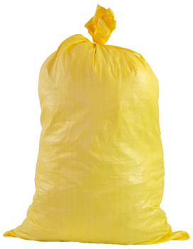 Worek polipropylenowy 65x105 cm, żółty, 50 kg - 50 szt