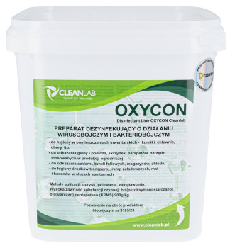 Preparat dezynfekujący o działaniu wirusobójczym i bakteriobójczym OXYCON, 5 kg