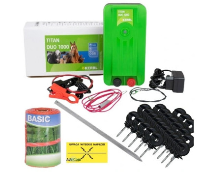 Zestaw kompletny elektryczny pastuch Elektryzator na psa NA PSY koty