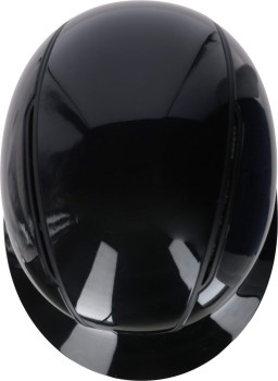 Kask toczek jeździecki Eclipse Polo, lakierowany czarny, Covalliero