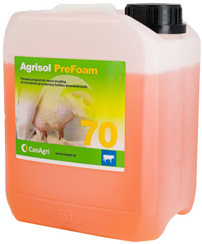 Pianowy płyn do mycia wymion Agrisol PreFoam 70, 5 kg, Canagri