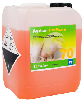Pianowy płyn do mycia wymion Agrisol PreFoam 70, 5 kg, Canagri
