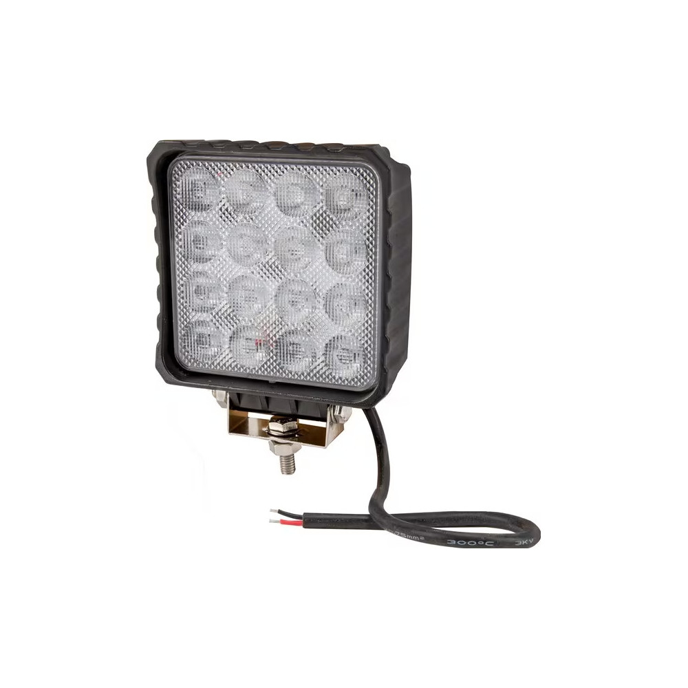 Lampa robocza LED, kwadratowa, 48W 3840 lm 10/30V światło rozproszone 16 LED Kramp