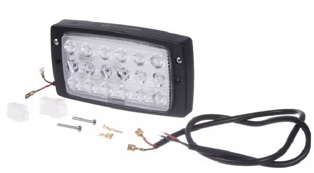 Lampa robocza LED Kramp LA80300 – prostokątna, 27 W, 3375 lm, światło rozproszone