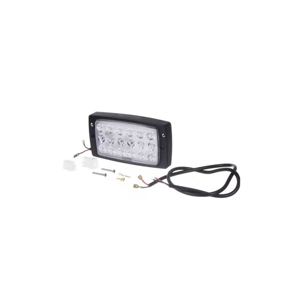 Lampa robocza LED Kramp LA80300 – prostokątna, 27 W, 3375 lm, światło rozproszone