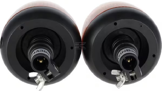 Zestaw lamp błyskowych LED Kramp LA20095 TWIN – synchronizacja bezprzewodowa, 12–24 V