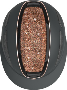 Kask jeździecki Elite Polo, różowe złoto, 59-61 cm, Covalliero