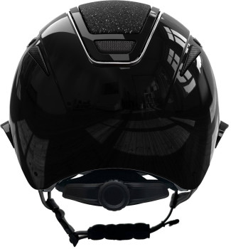 Kask jeździecki Elite Polo, lakierowany czarny, 56-58 cm, Covalliero
