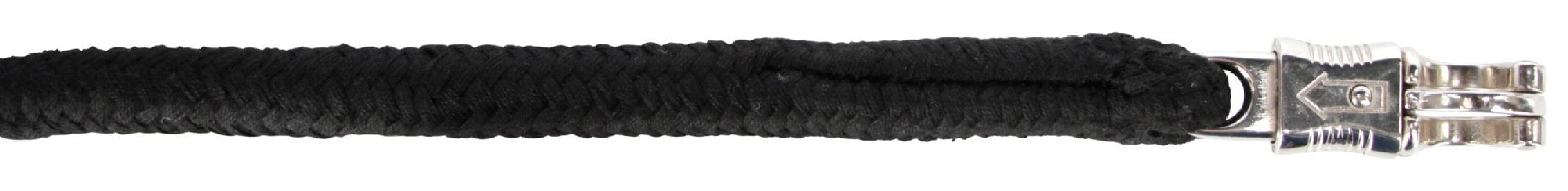 Uwiąz dla konia bawełniany, bezpieczny karabińczyk, czarny,200 cm, Covalliero