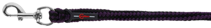Uwiąz dla konia Hippo, zwykły karabińczyk, bakłażan/antracyt, 200 cm, Covalliero