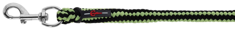 Uwiąz dla konia Hippo, zwykły karabińczyk, antracyt/jasnozielony, 200 cm, Covalliero