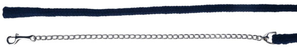 Uwiąz bawełniany z łańcuchem, granatowy, 200 cm, Covalliero