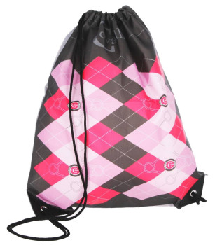 Worek z zestawem akcesoriów do czyszczenia konia Lili, różowy/szary, Covalliero Kids