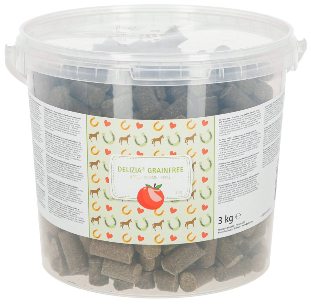 Smakołyki dla konia Delizia GrainFree, jabłko, 3 kg, Kerbl