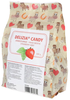 Smakołyki dla konia Delizia Candy Truskawka/Mięta, 600 g