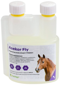 Preparat na owady latające i biegające ASEKOR FLY, bezbarwny, 600 ml, Canagri