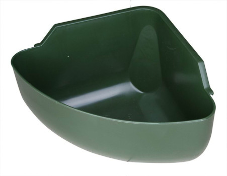 Karmidło narożne, oliwka, 31 l, 60 x 30 x 45 cm, Kerbl