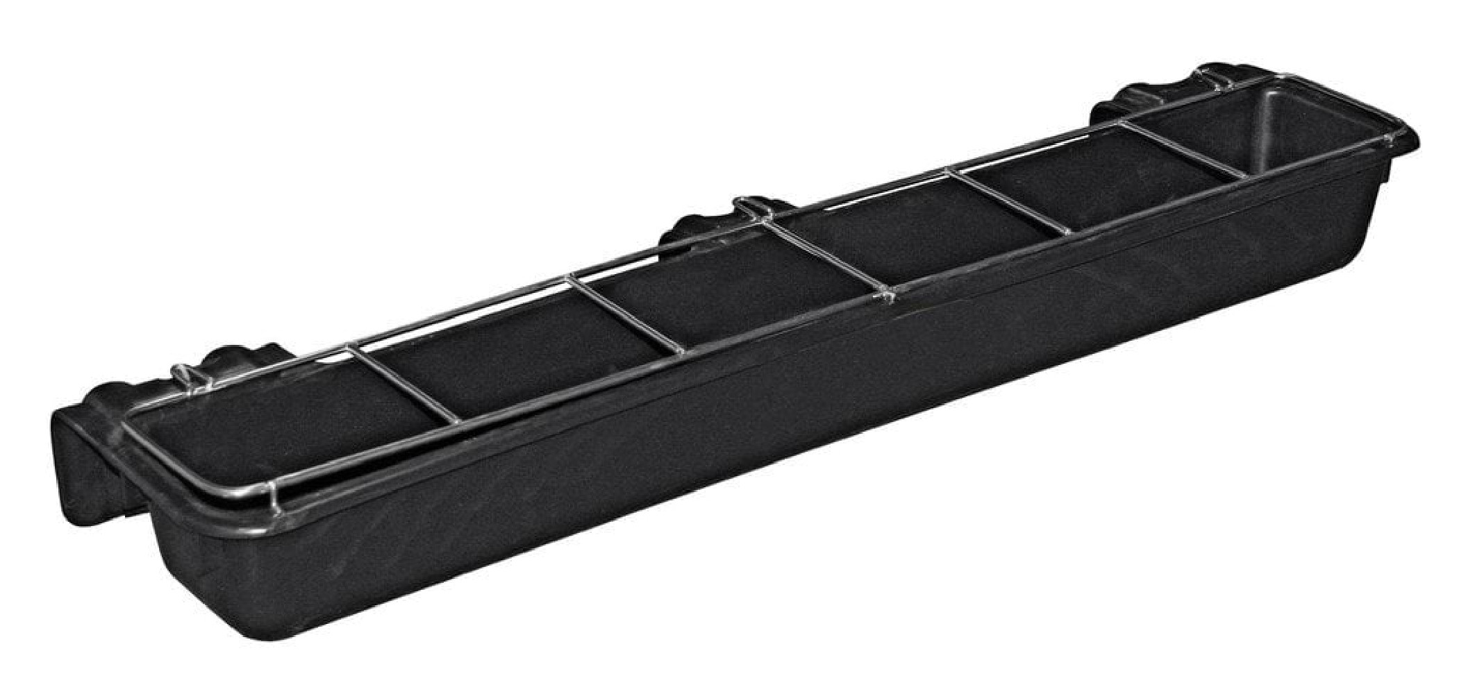 Karmidło podłużne z prętami,  czarny, 9 l,  Kerbl