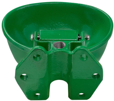 Poidło miskowe żeliwne, dla bydła i koni, typ PM-5, 2,5L, oliwkowe, Kerbl