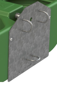 Poidło dla bydła S60, podwójne, 58 l, montaż ścienny/rurkowy, tworzywo sztuczne, Kerbl