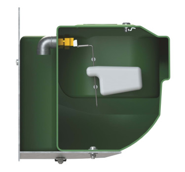 Poidło dla bydła S60, podwójne, 58 l, montaż ścienny/rurkowy, tworzywo sztuczne, Kerbl