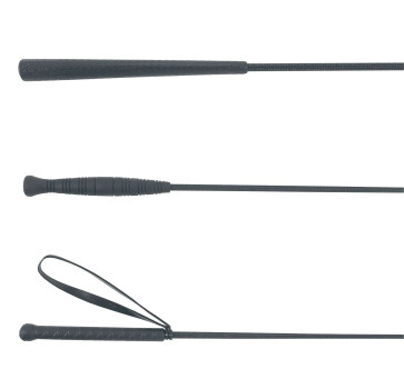 Bat do lonżowania, czarny, 180 cm, Covalliero