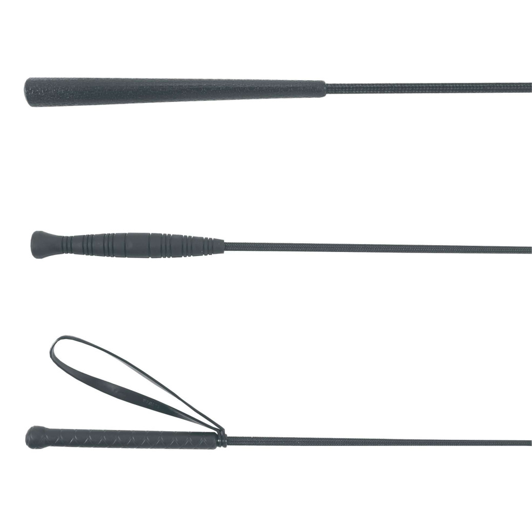 Bat do lonżowania, czarny, 180 cm, Covalliero