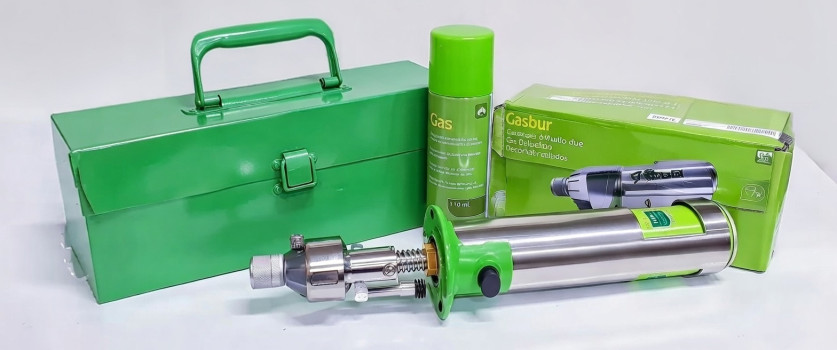 Dekornizator / Wypalarka do rogów GasBuddex 20 mm – gazowy ZESTAW z walizką
