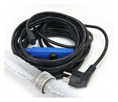 Kabel grzejny, przewód grzewczy do rur z termostatem,