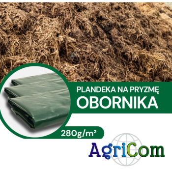 Plandeka na obornik pryzmę obornika 280 g/m² –  5 Lat Trwałości