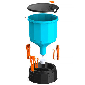 Poidło dla kur automatyczne KOLOSS z przezroczystym zasobnikiem 45 l