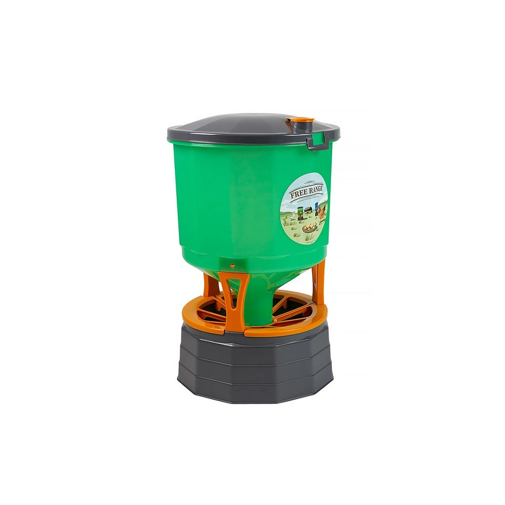 Karmnik dla kur automatyczny KOLOSS z przezroczystym zasobnikiem 25 kg