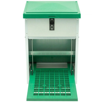 Karmidło zewnętrzne dla drobiu samozamykające Feed-Saver 8 kg