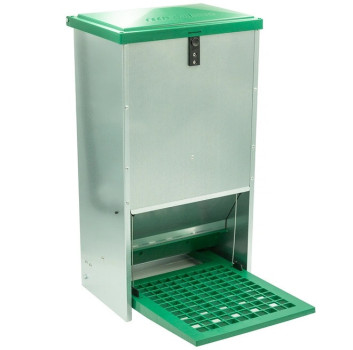 Karmidło zewnętrzne dla drobiu samozamykające Feed-Saver 20 kg