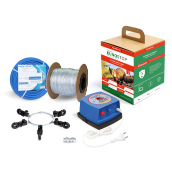 Pastuch elektryczny na kuny Kunostop – system rynnowy z impulsem