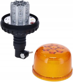 Lampa błyskowa LED, 20W 12/24V, pomarańczowa, na uchwyt elastyczna - LA20090