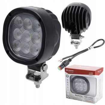 Lampa robocza LED, kwadratowa 54W 7200lm 10/30V światło rozproszone 9 LED Kramp